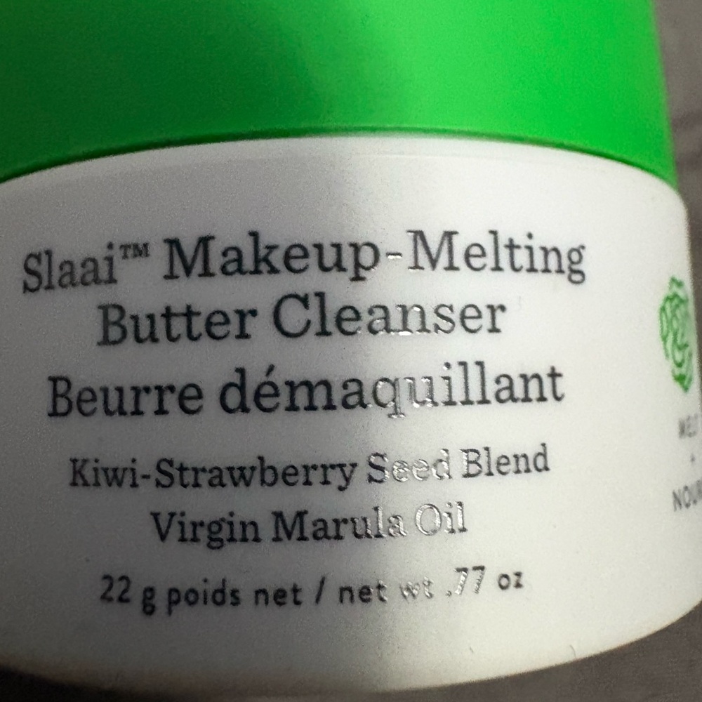 Drunk Elephant Slaai Makeup-Melting Butter Cleanser - Green and White - Picture 2 of 3